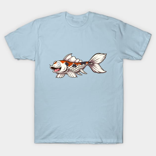 Cute Koi Karp Fish T-Shirt by TheMaskedTooner